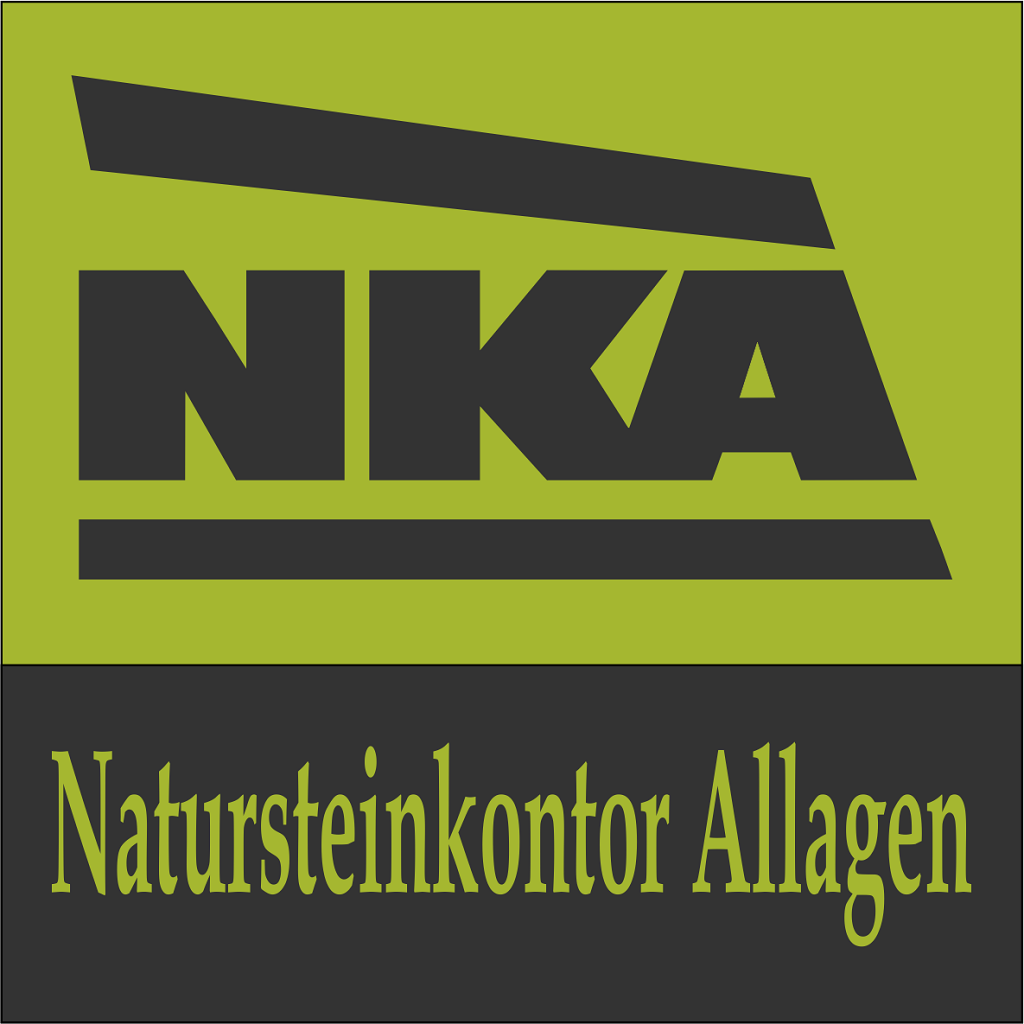 Das Bild zeigt oben den Text "NKA" und unten den Text Natursteinkontor Allagen